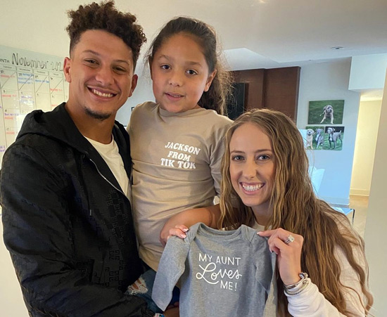 Mia Randall with her brother Patrick Lavon Mahomes II