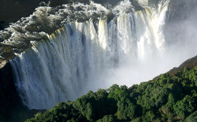 Victoria Falls in Zimbabwe and Zambia