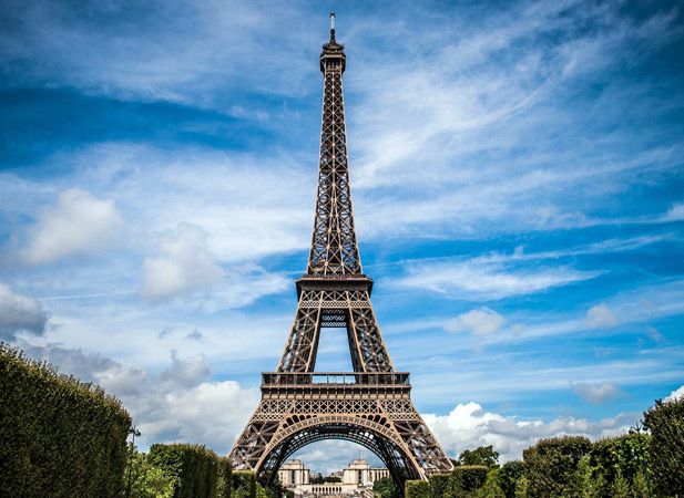 The Eiffel Tower in Paris, France, welcomes many newweds on their honeymoon