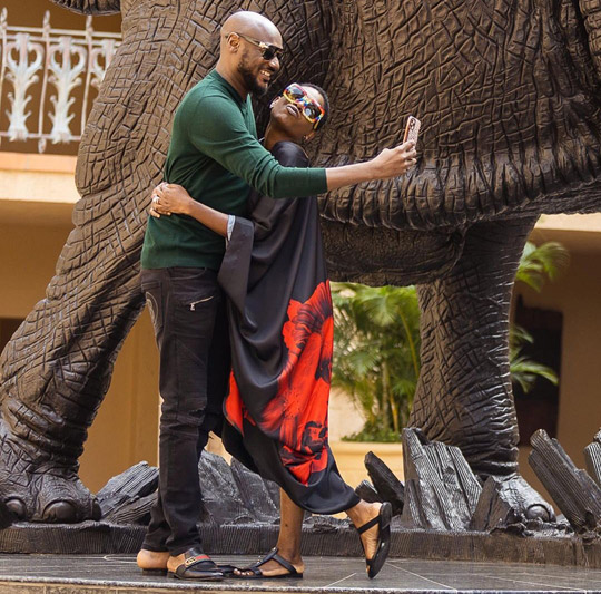 Annie and her husband Innocent Ujah Idibia (2Baba)